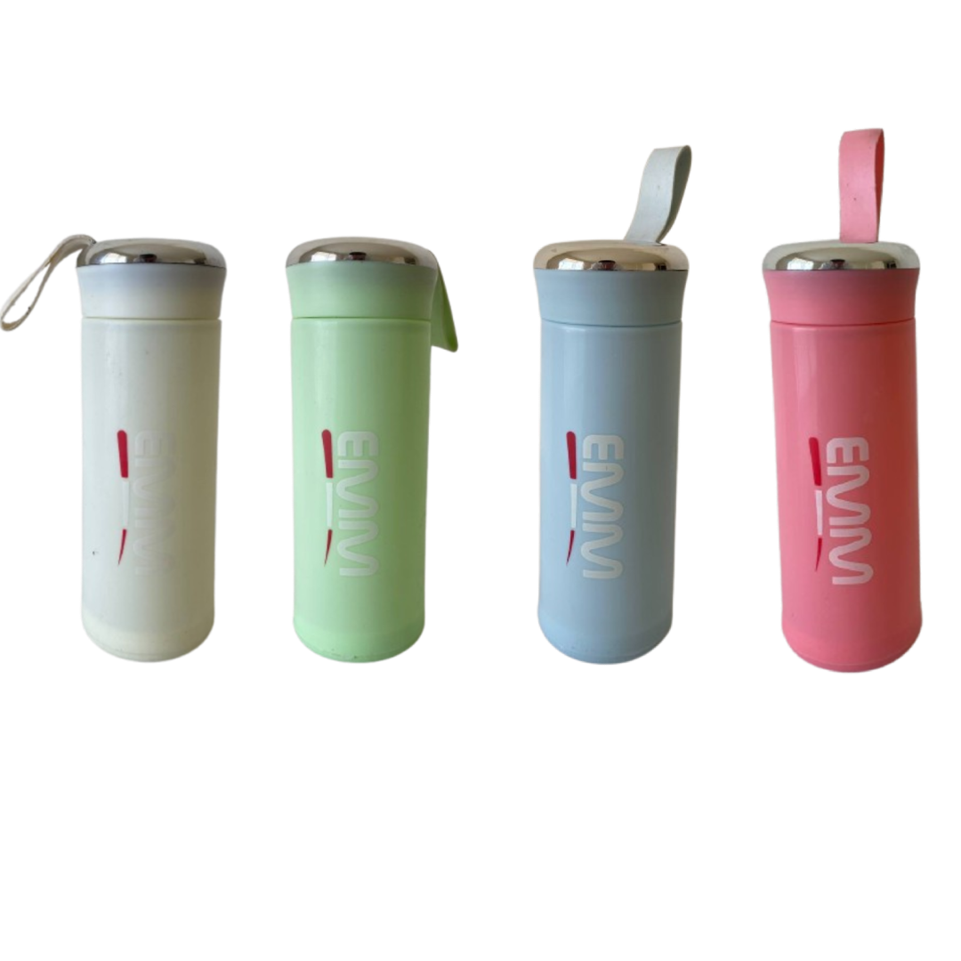 EMM Performance Glass Water Bottles with Handles and Covers