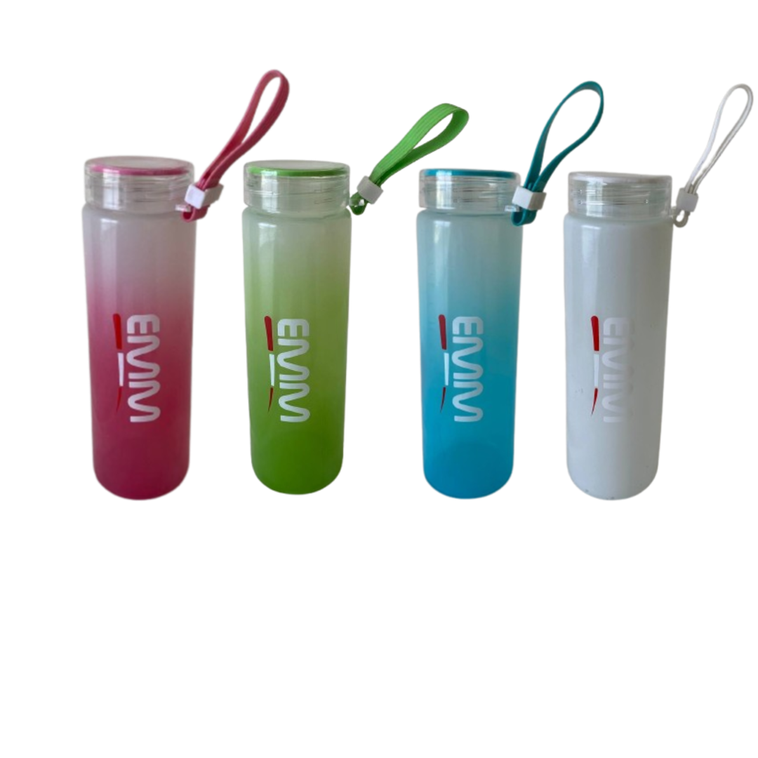 EMM Performance Glass Water Bottles with Handles